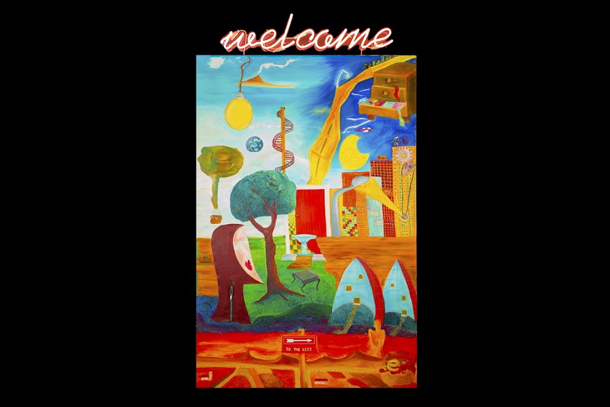 Welcome, Con Apparizione della Donna Neon Art - Welcome, Con Apparizione della Donna